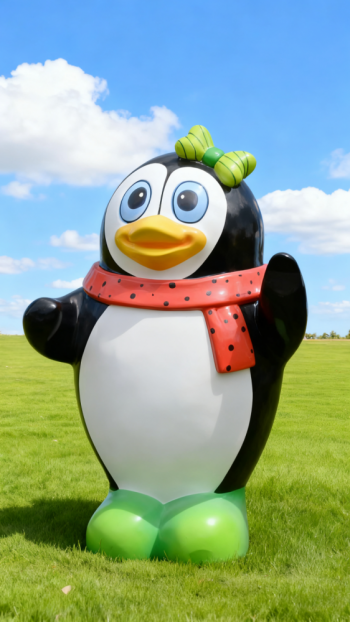 玻璃鋼企鵝雕塑 (2)