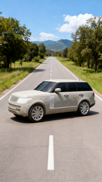 玻璃鋼汽車雕塑 (2)