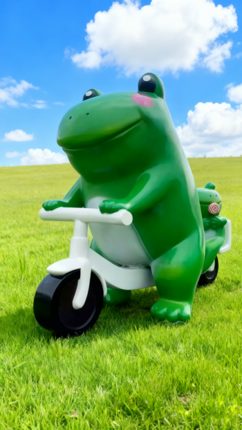 玻璃鋼青蛙雕塑 (7)