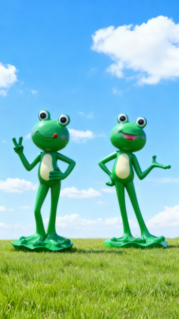 玻璃鋼青蛙雕塑 (8)