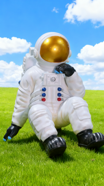 玻璃鋼太空人雕塑 (1)