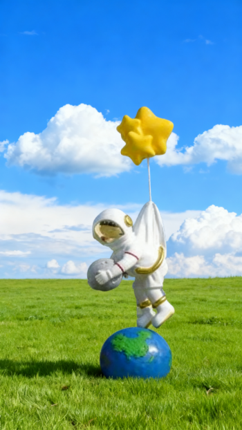 玻璃鋼太空人雕塑 (25)