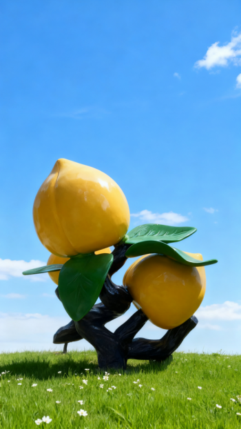 玻璃鋼桃子雕塑 (11)