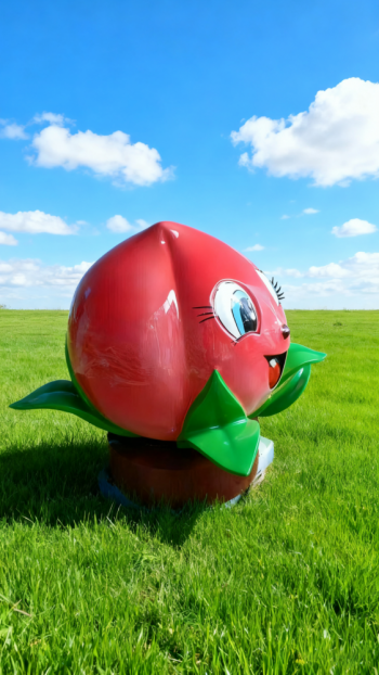 玻璃鋼桃子雕塑 (18)