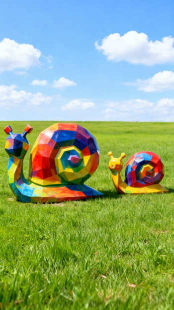 玻璃鋼蝸牛雕塑 (4)