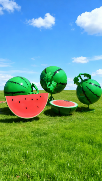 玻璃鋼西瓜雕塑 (15)