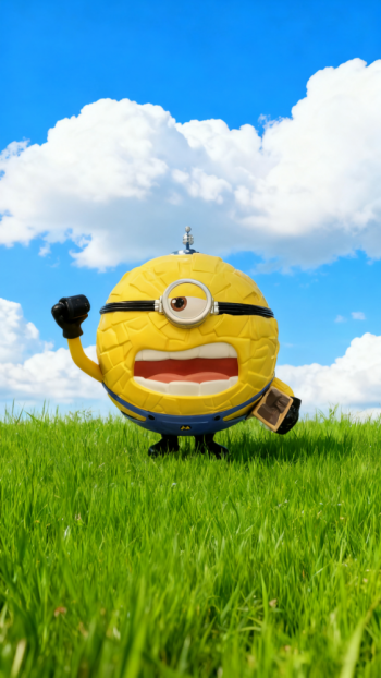 卡通小黃人雕塑 (5)