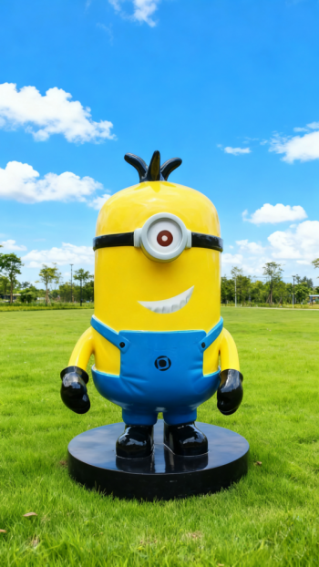 卡通小黃人雕塑 (12)
