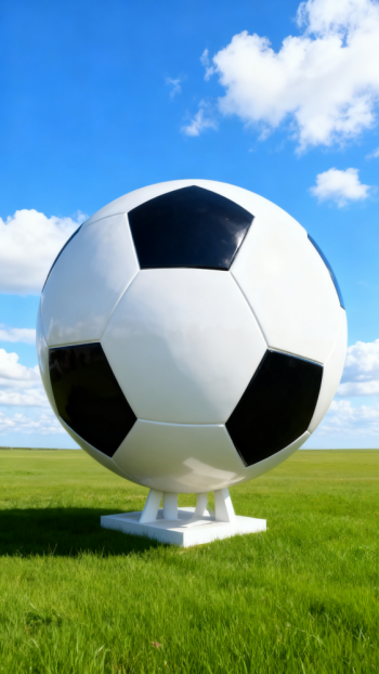 玻璃鋼足球雕塑 (1)