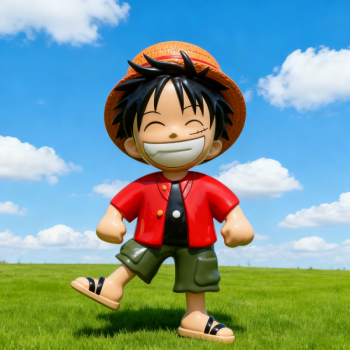 玻璃鋼卡通路飛雕塑