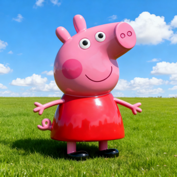 小豬佩奇玻璃鋼卡通雕塑