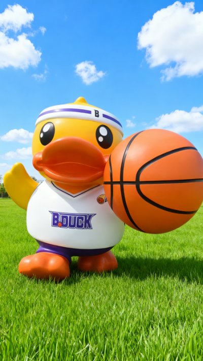 玻璃鋼卡通鴨子雕塑 (11)