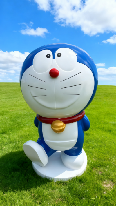 玻璃鋼哆啦A夢雕塑 (5)