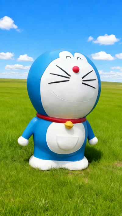 玻璃鋼哆啦A夢雕塑 (6)