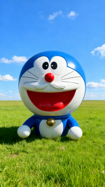 玻璃鋼哆啦A夢(mèng)雕塑 (9)