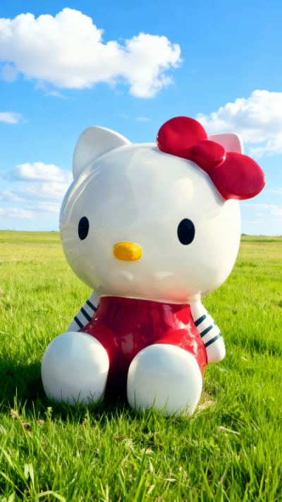 玻璃鋼HelloKitty貓雕塑 (9)