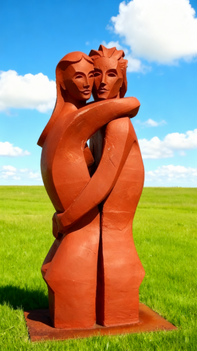 情侶人物雕塑 (10)