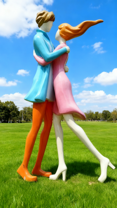 情侶人物雕塑 (16)