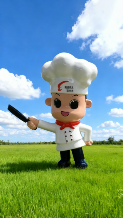 玻璃鋼卡通廚子雕塑 (2)