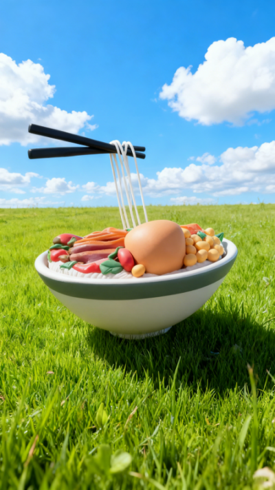 玻璃鋼面條面碗雕塑 (3)