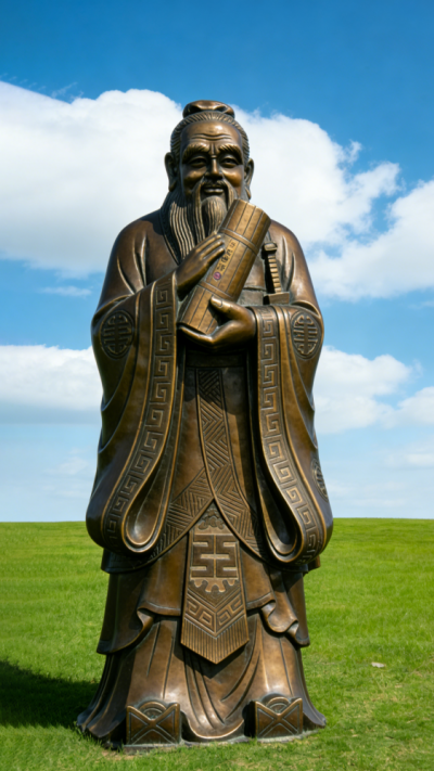 孔子銅雕塑 (5)