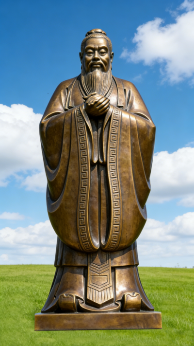 孔子銅雕塑 (8)