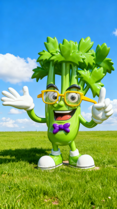 芹菜雕塑卡通公仔