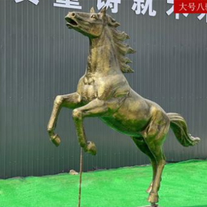 仿銅八駿馬1 玻璃鋼