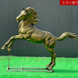 仿銅八駿馬6 玻璃鋼
