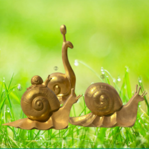 玻璃鋼金色蝸牛