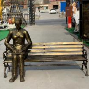 仿銅人座椅玻璃鋼