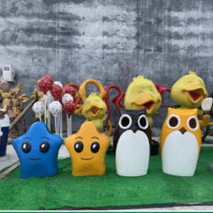 垃圾桶 玻璃鋼卡通