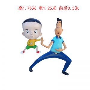 小頭爸爸 玻璃鋼卡通動畫片人物