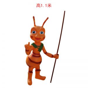 卡通螞蟻玻璃鋼