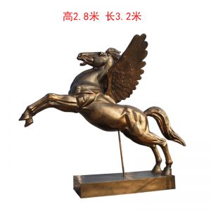 仿銅飛天立樁馬玻璃鋼