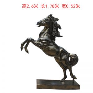 仿銅立樁馬玻璃鋼