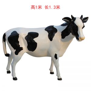 玻璃鋼仿真動物側(cè)頭小牛