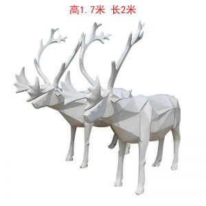 抽象鹿玻璃鋼幾何梅花鹿