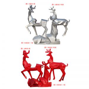 抽象鹿 玻璃鋼噴漆
