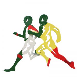 鐵藝鏤空跑步人物