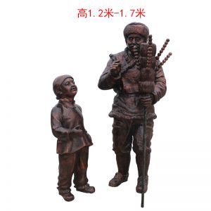 賣(mài)糖葫蘆仿銅人物