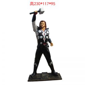 玻璃鋼動漫電影人物雷神