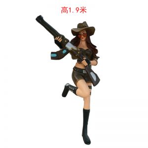 英雄聯(lián)盟女警 玻璃鋼