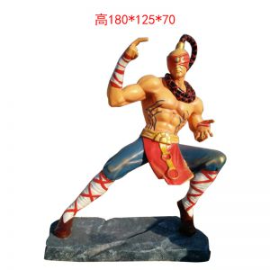 英雄聯(lián)盟盲僧玻璃鋼動(dòng)漫人物