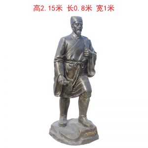 李時珍 古代名醫(yī)玻璃鋼仿銅