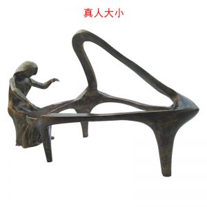 玻璃鋼仿銅抽象音樂人物