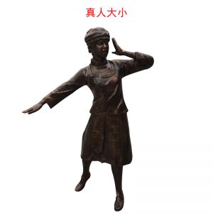 玻璃鋼仿銅少數(shù)民族人物